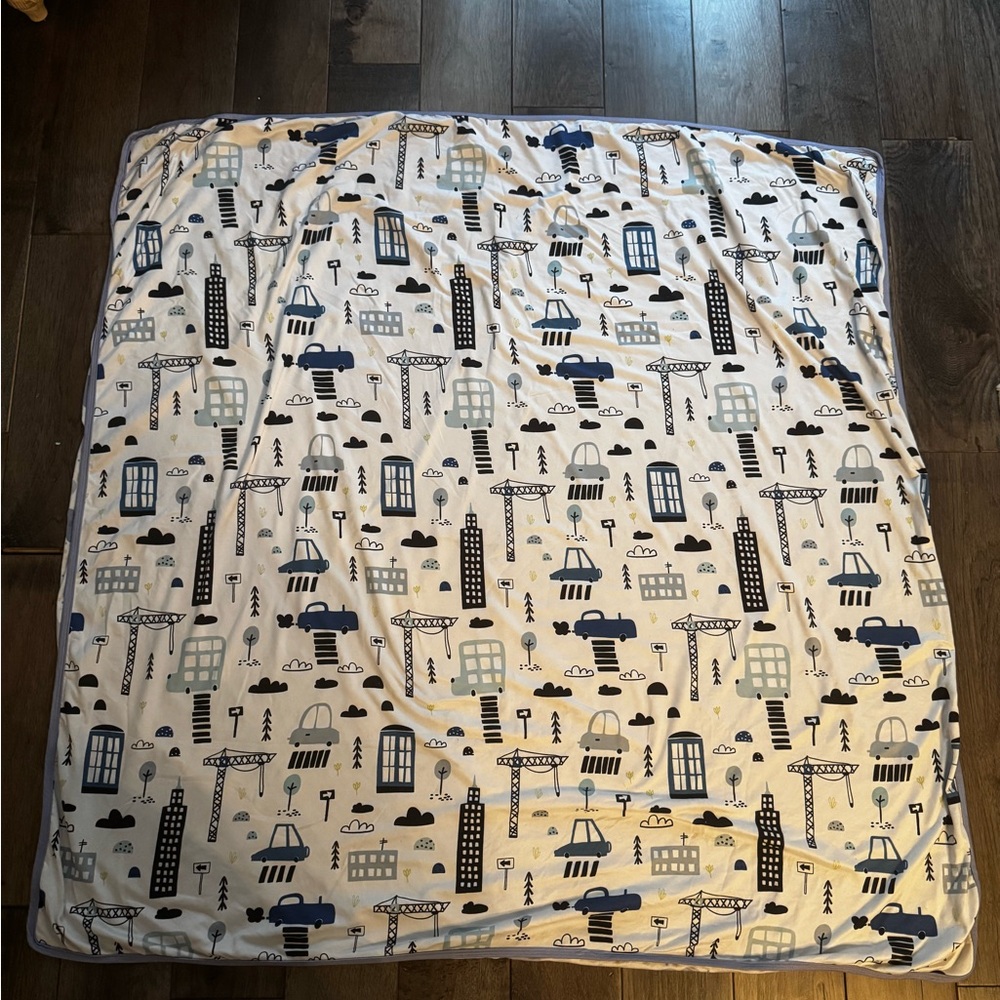Posh peanut bamboo reversible Baby Blanket swaddle